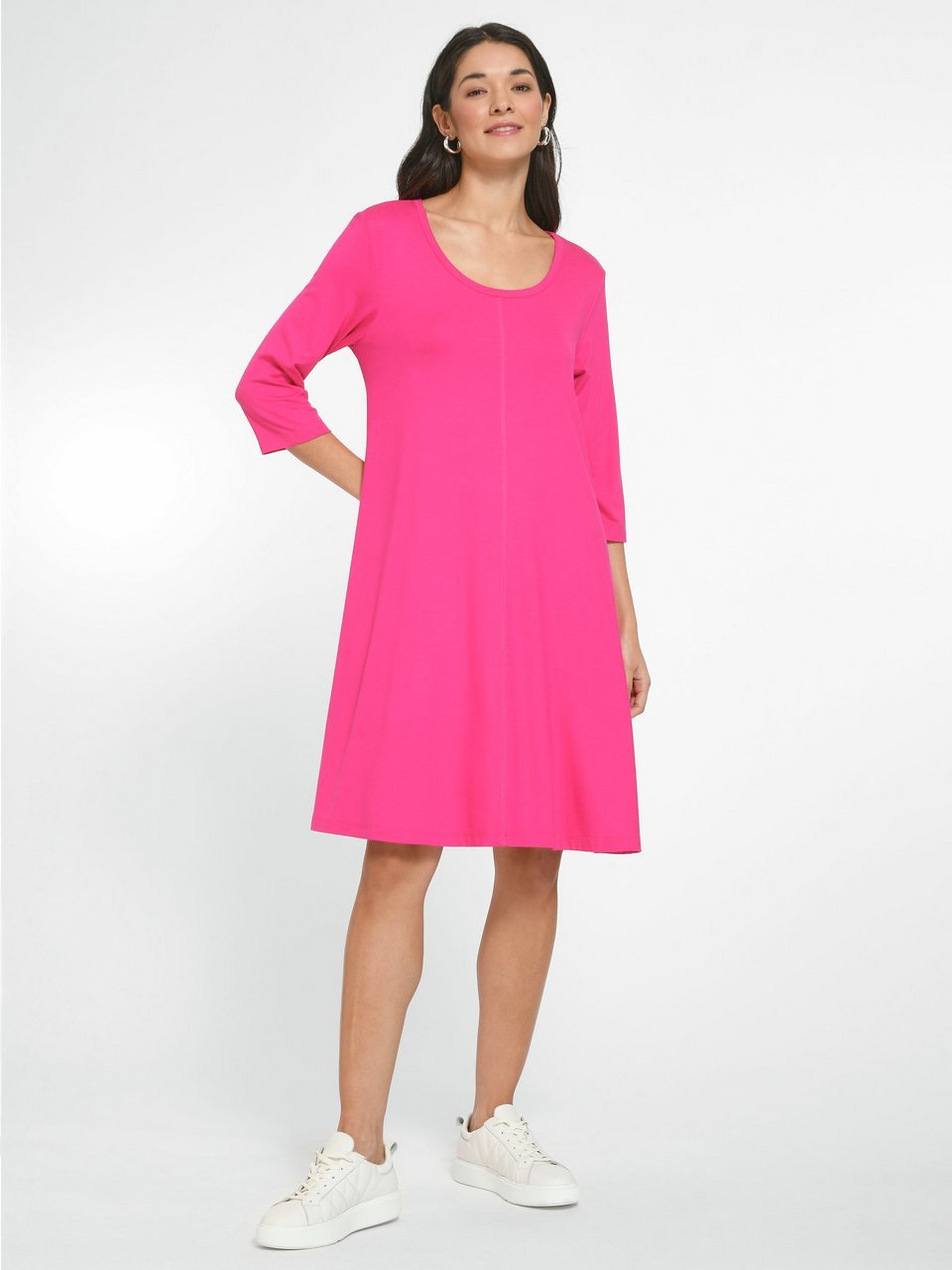 Jersey-Kleid mit 3/4-Arm