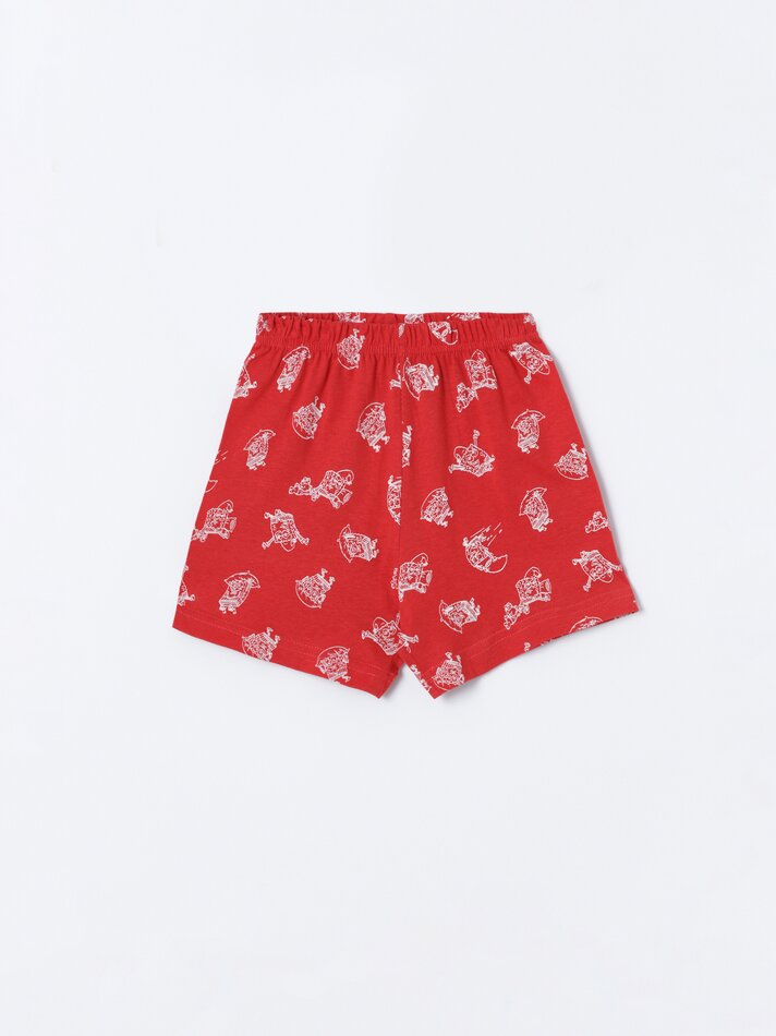 Conjunto de pijama curto estampado do Bob Esponja - Azul Pastel