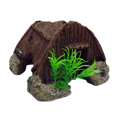DUVO AQUARIUM DECORATION CASA DE MADEIRA Nº 17 17,5 x 14 x 10 CM