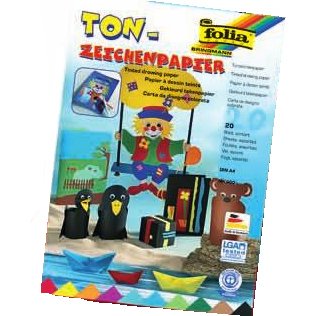 Bloc de papier de couleur, A4, 130 g/m2, 20 feuilles