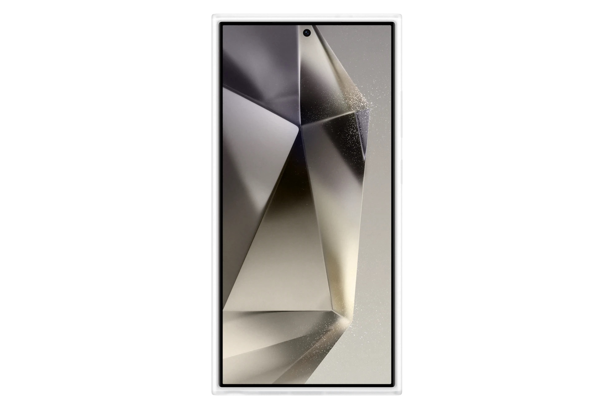 Galaxy S24 Ultra Flipsuit Hardcase Hülle Clear Cover   NFC Einlegekarte (EF-MS928CWEGWW) - Transparent / Weiss