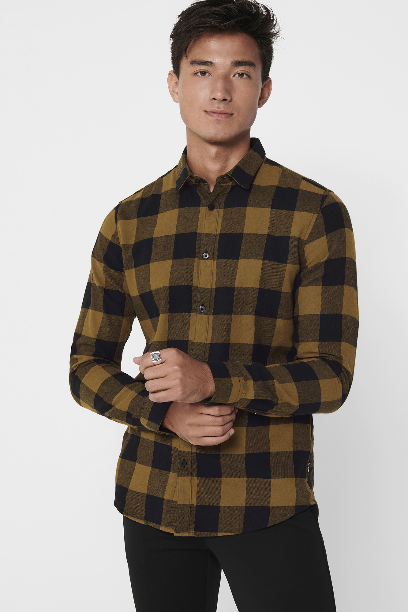 Camisa com estampa xadrez