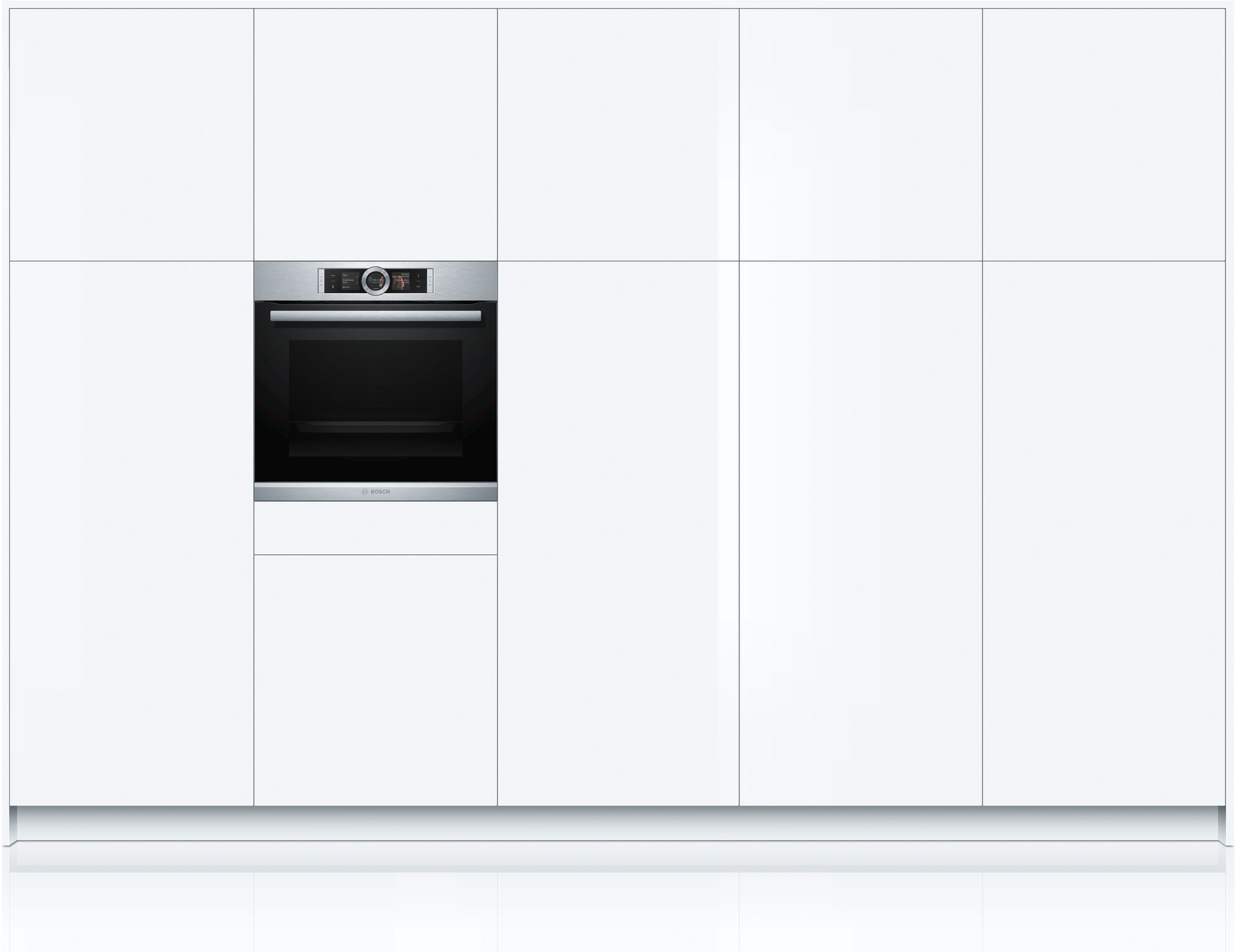 PRODUTO RECONDICIONADO # Forno Série 8 60 x 60 cm em aço inoxidável HBG6764S1-B