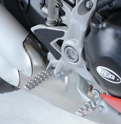 Film de protection R&G Racing platines repose-pieds/bras oscillant noir (3 pièces)