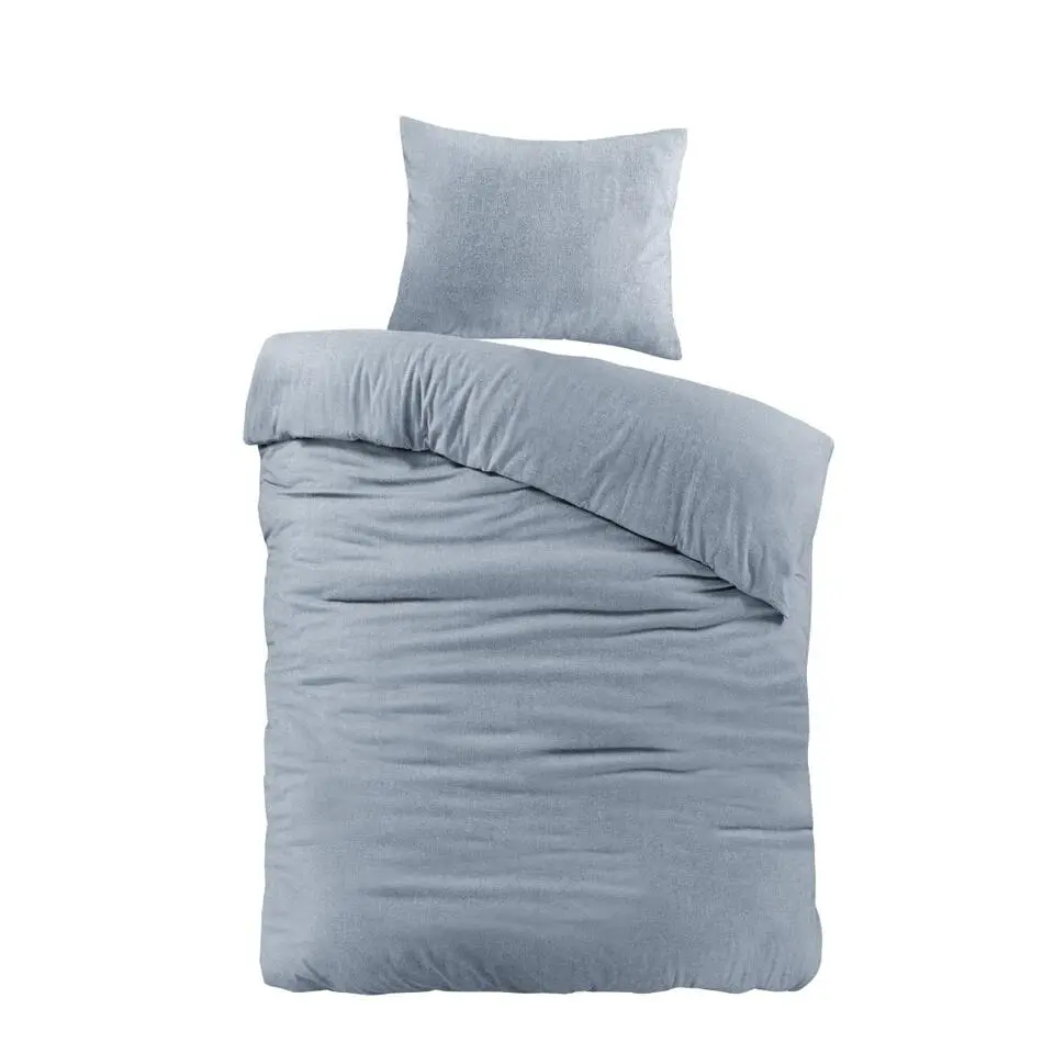 Papillon dekbedovertrek Brienz flanel - 140x200/220cm - Blauw