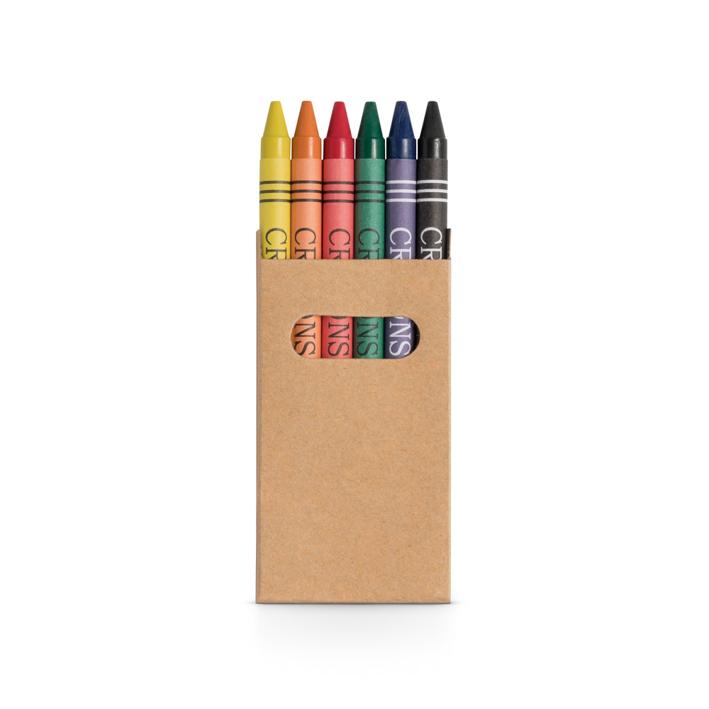 hi!dea 91754 - Boîte avec 6 crayons de cire