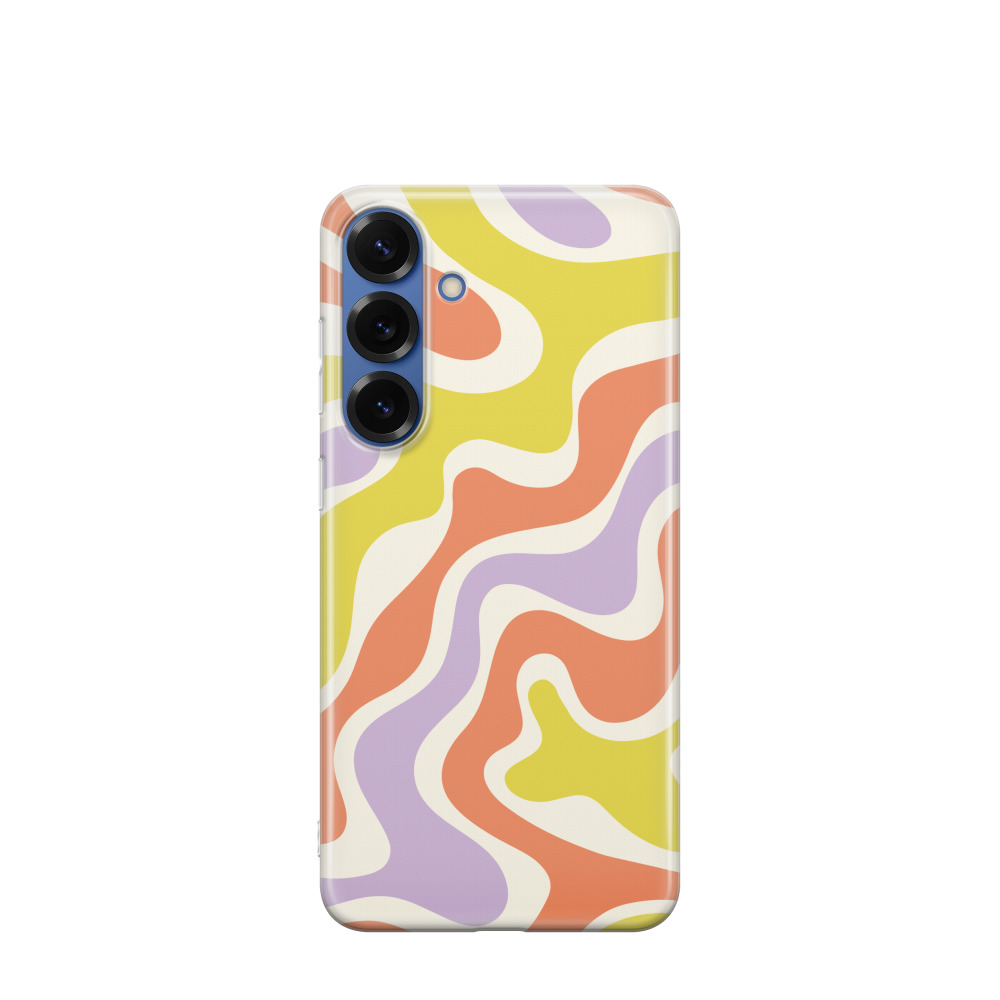 Samsung Galaxy S25 Plus Gummi Hülle Sonnenflow - Gelb