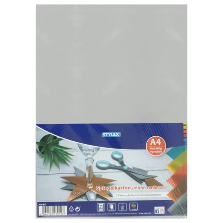 Stylex Spiegelkarton A4 5 Farben