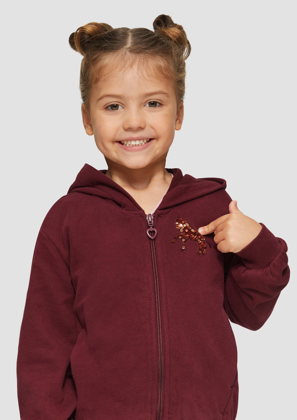 s.Oliver sweatvest donkerrood