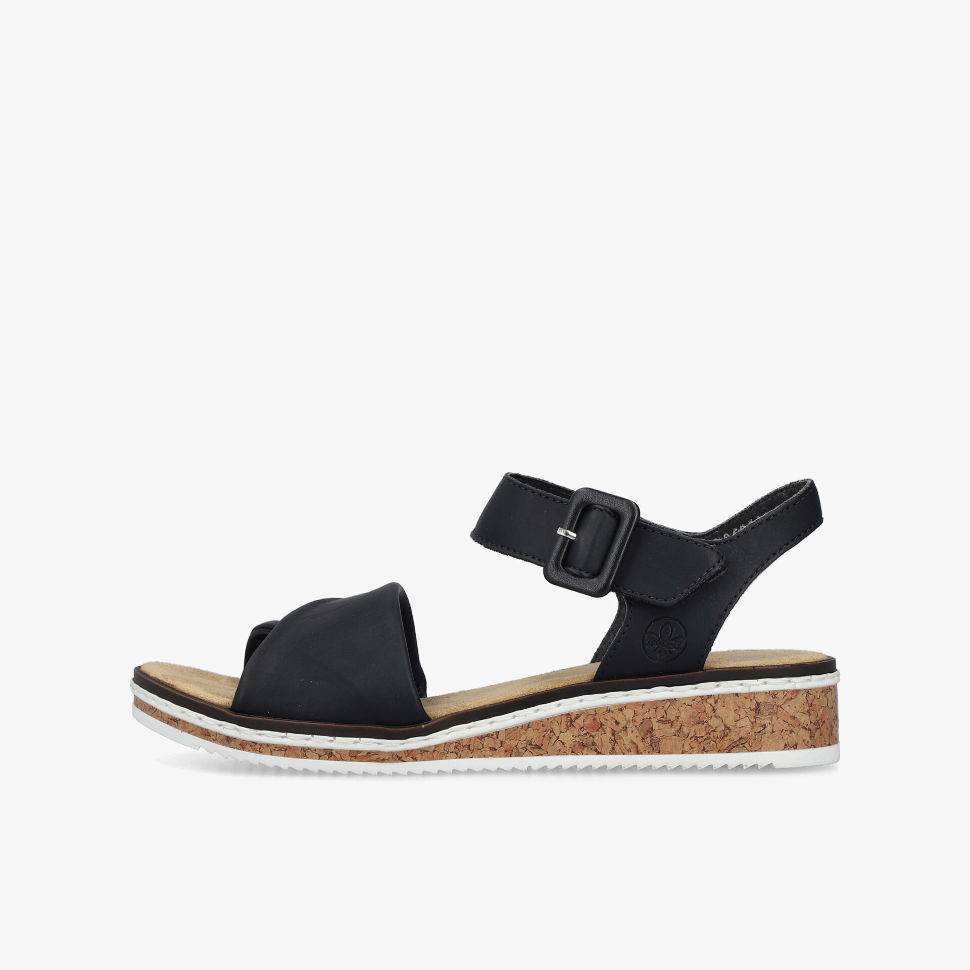 rieker Damen Keilsandalen schwarz