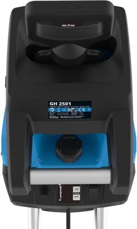 Tuinhakselaar - GH 2501 - 2500 W - 45 Liter Opvangzak - Takken tot 45 mm