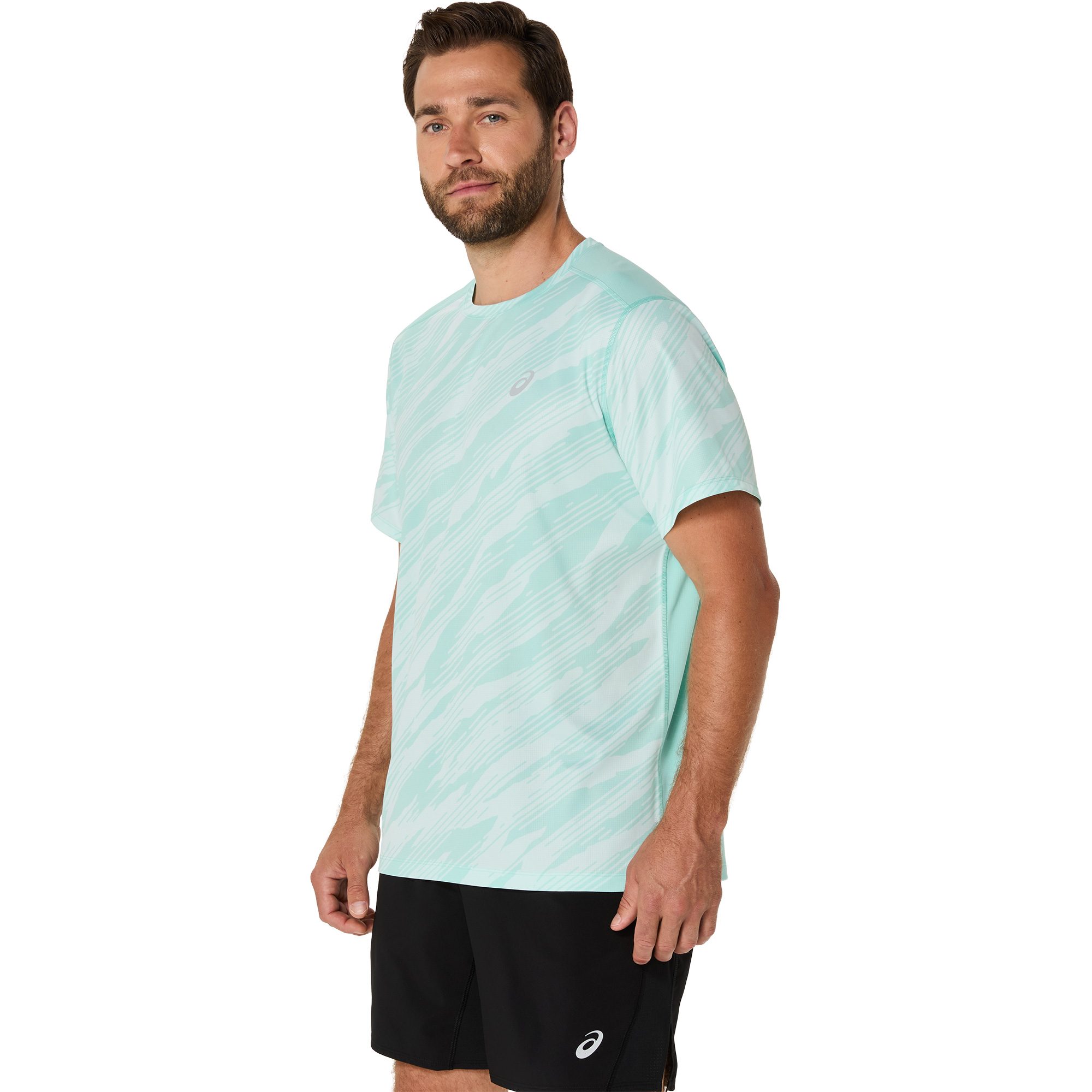 ASICS Core All Over Print T-Shirt Herren oasis green