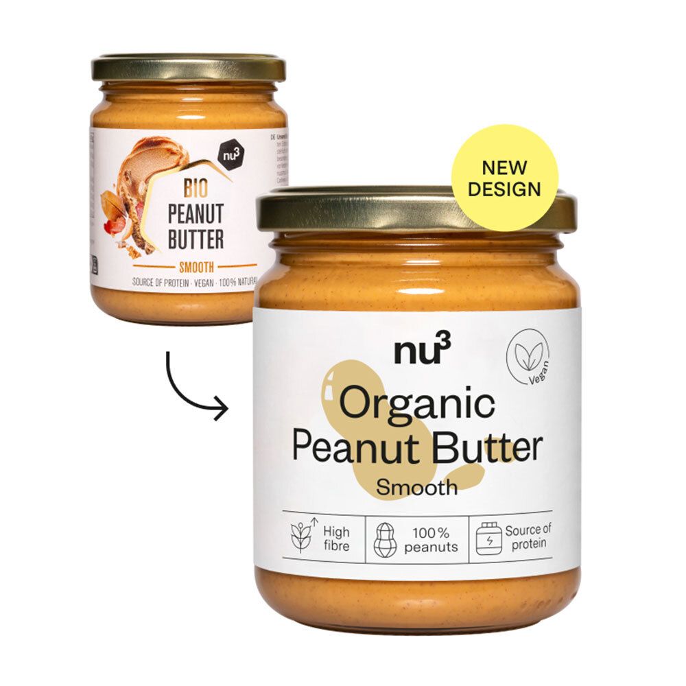 nu3 Bio Erdnussbutter smooth