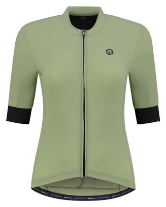 Maillot Manches Courtes Velo Rogelli Signature - Femme - Verte
