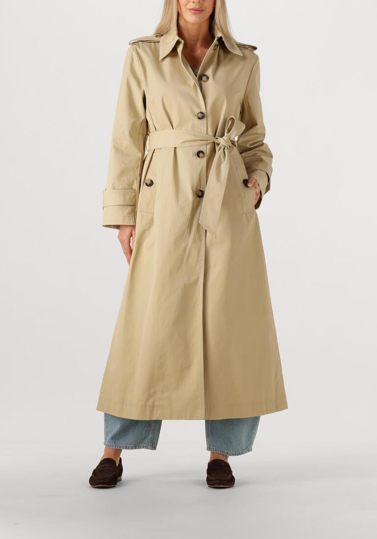 beige alter ego trenchcoats amber