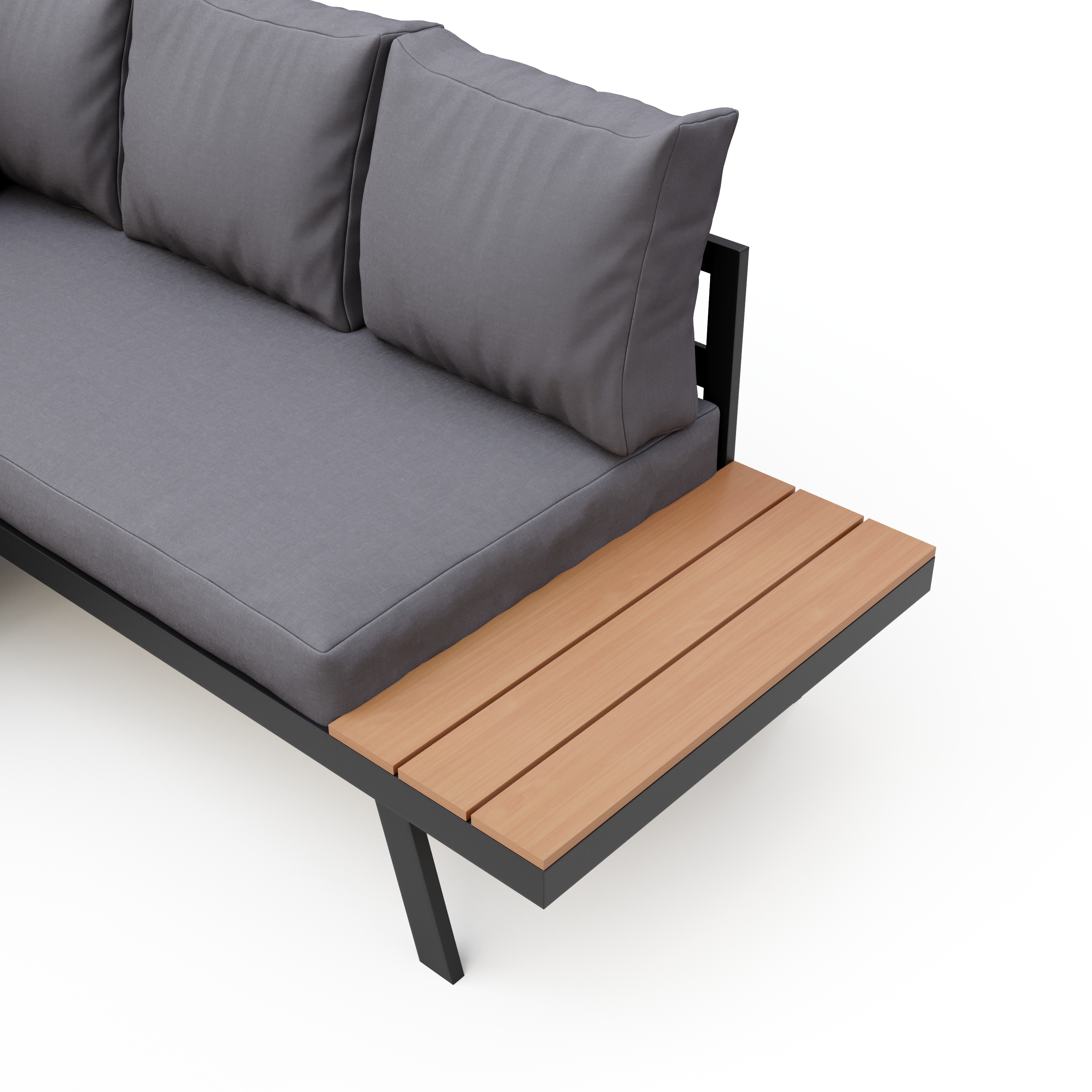 Lounge PHILOMEA anthrazit/schwarz