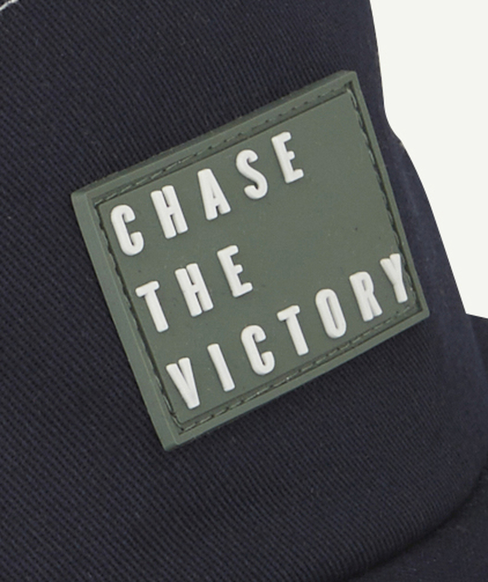 CASQUETTE GARÇON EN COTON COLORBLOCK AVEC PATCH