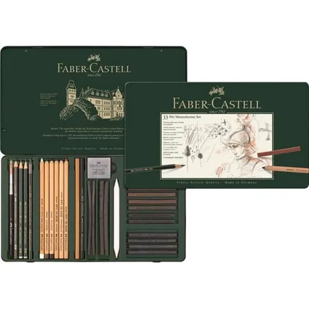 Faber-Castell Set PITT Monochrome groß Metalletui