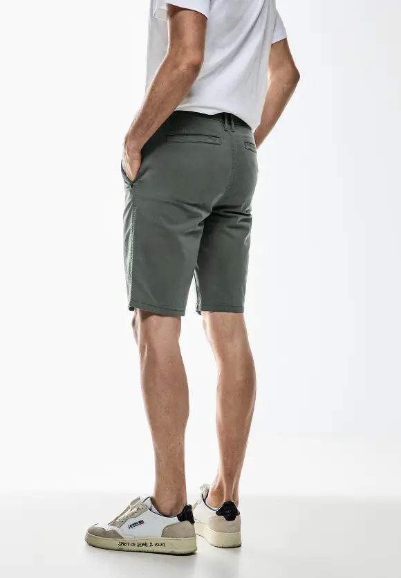 Basic Twill Chino Shorts - dusty urban green