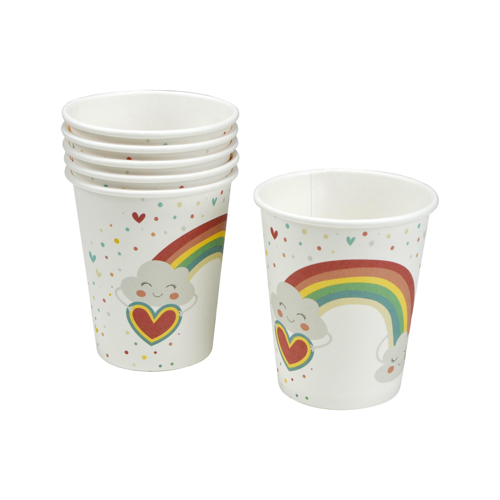 SET 6 GOBELETS CARTON 23CL RAINBOW
