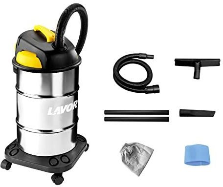 LAVOR Nat- en droogzuiger VAC 30 S, stalen tank 30 liter, 18 kPa, 1200 W max, stoffilter en sponsfilter inbegrepen