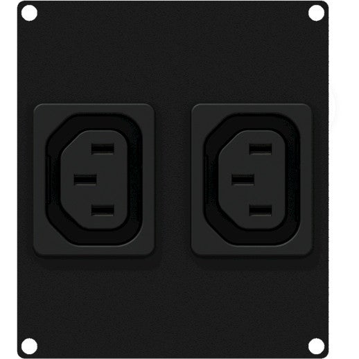 Caymon CASY282/B 2x IEC C13 female module voor CASY-chassis