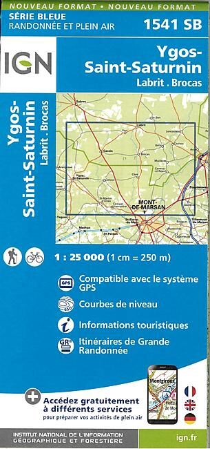 IGN - 1541 SB LABRIT BROCAS YGOS 1 25 000