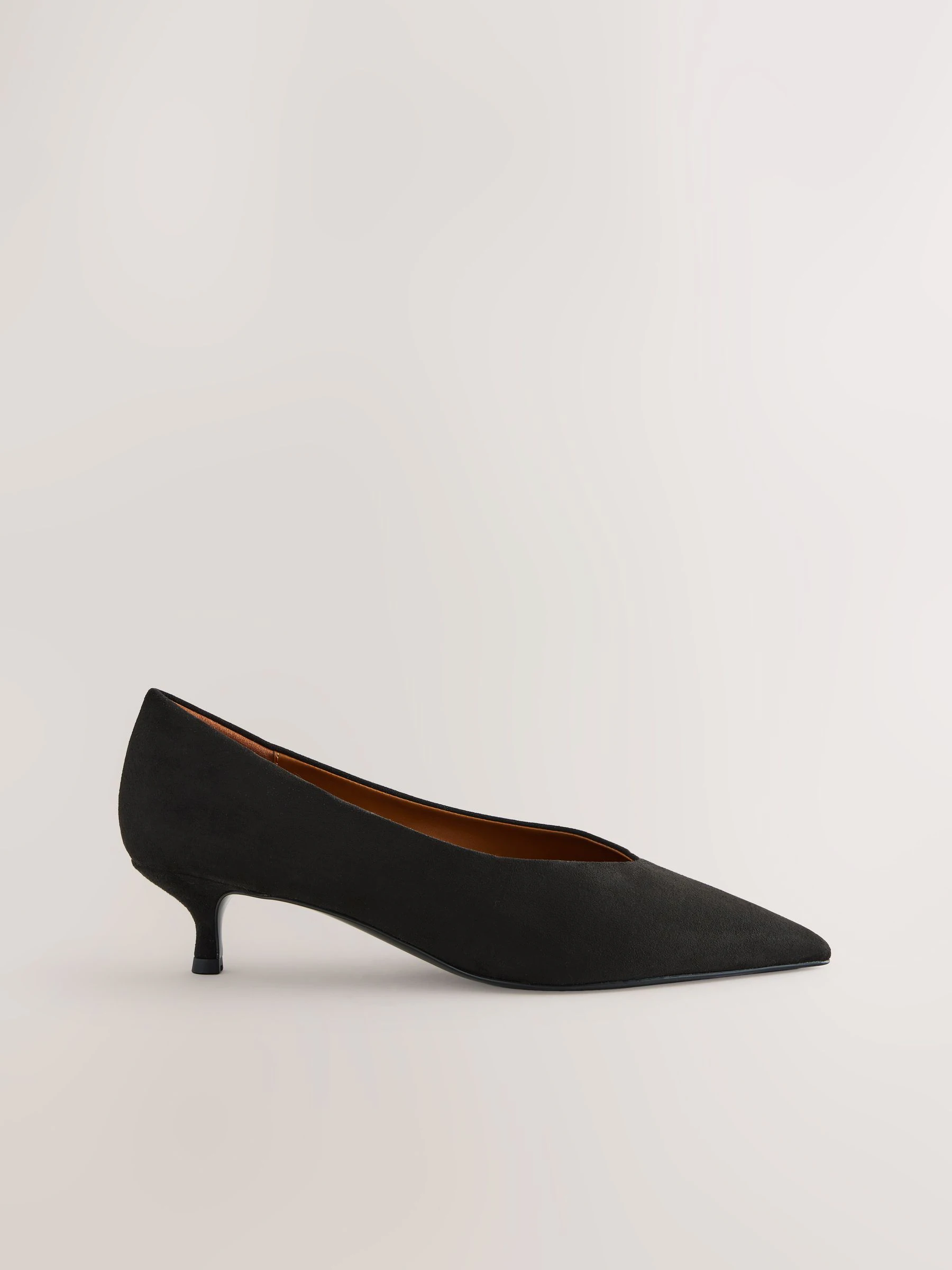 Zwart - Puntige lage naaldhakken schoenen