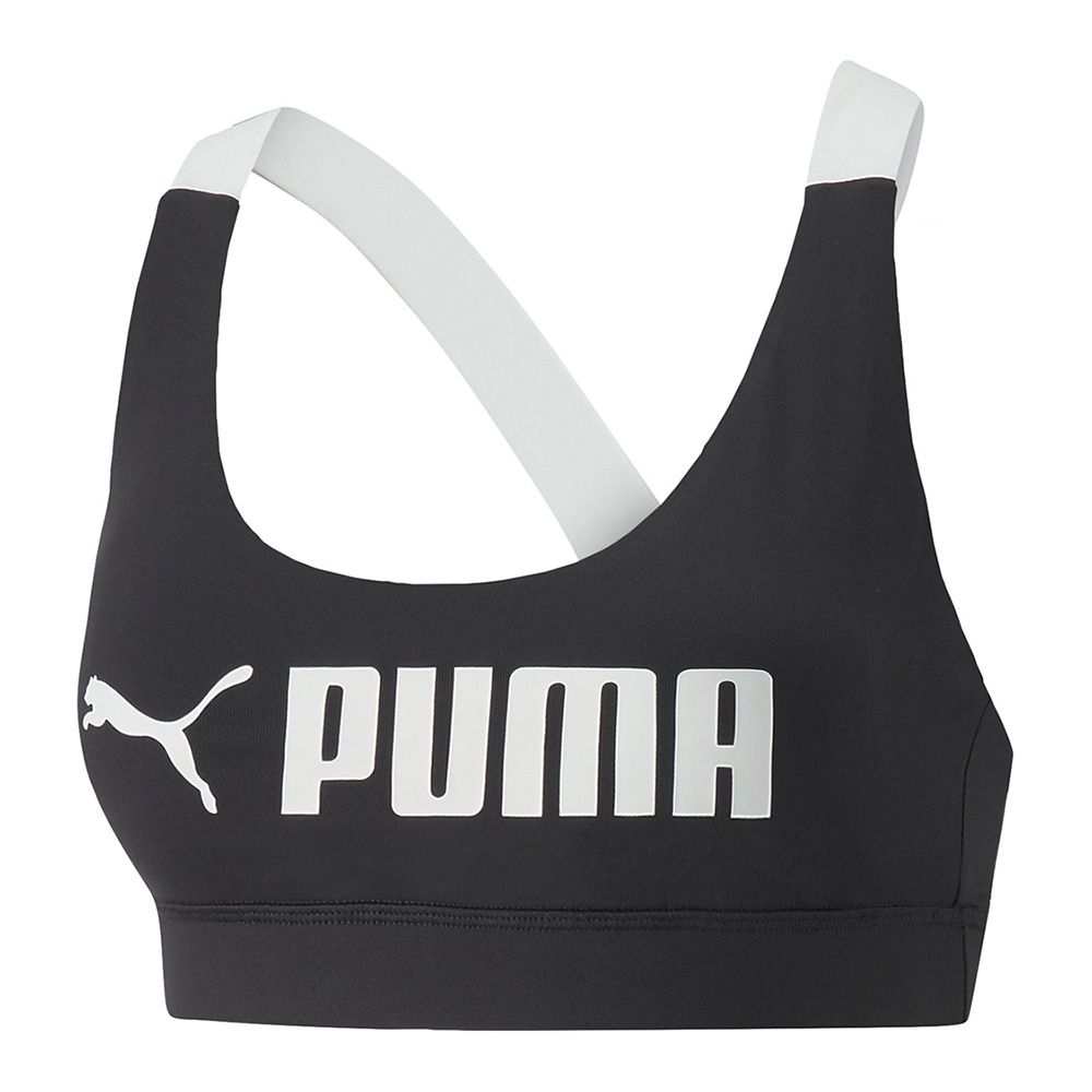 Puma MID IMPC PUMA FIT BRA - Brassière Femme puma black