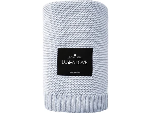 LullaLove Bambusowy kocyk 80x100 frozen blue limited Lullalove