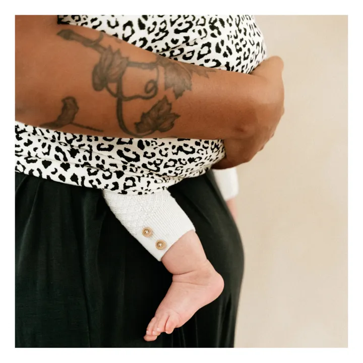 Studio Romeo Echarpe de portage Léo en coton bio | Blanc