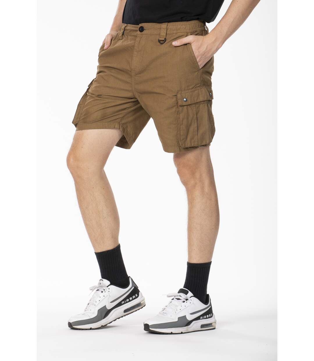 Bermuda coton coupe cargo ASHER VERT