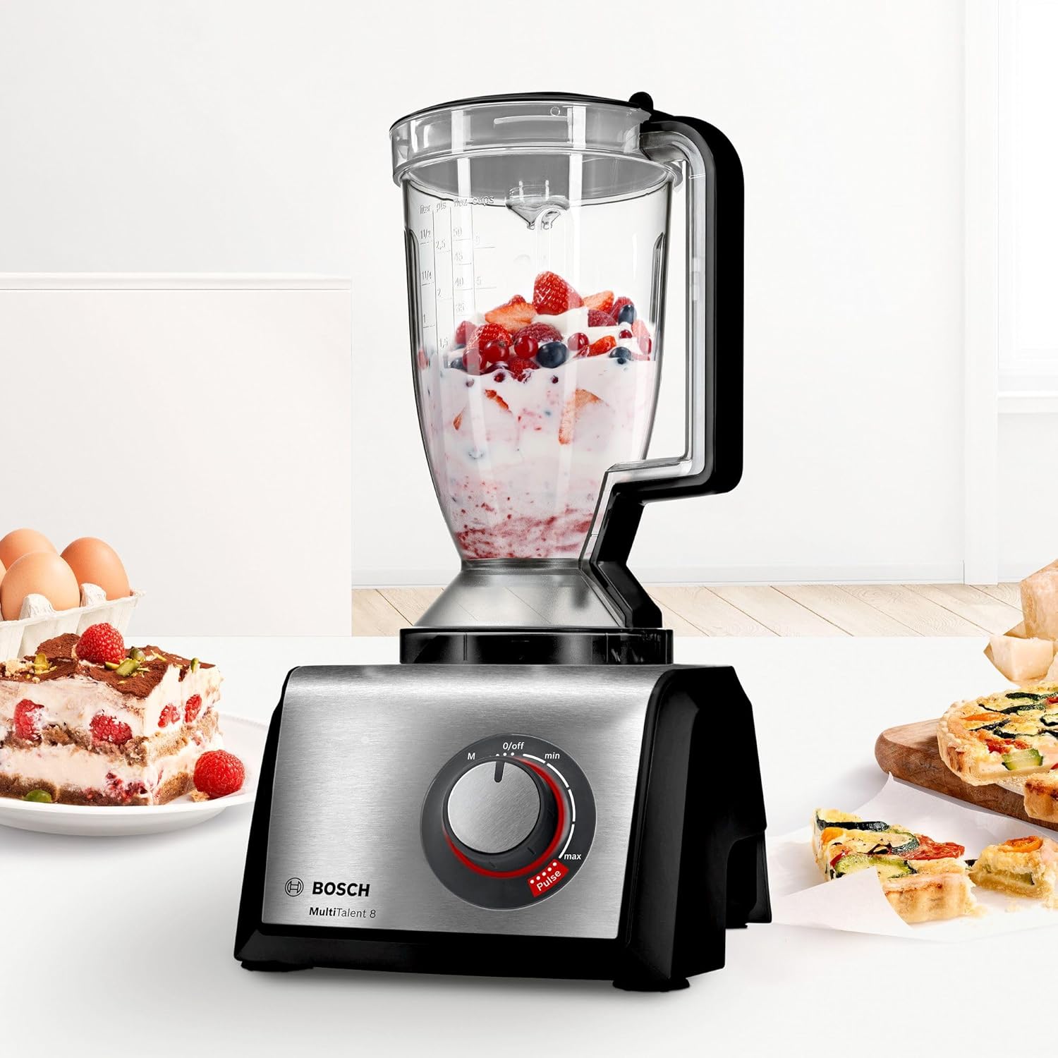 BOSCH - MC812M844 - Robot multifonction - 1250W - Inox + Noir