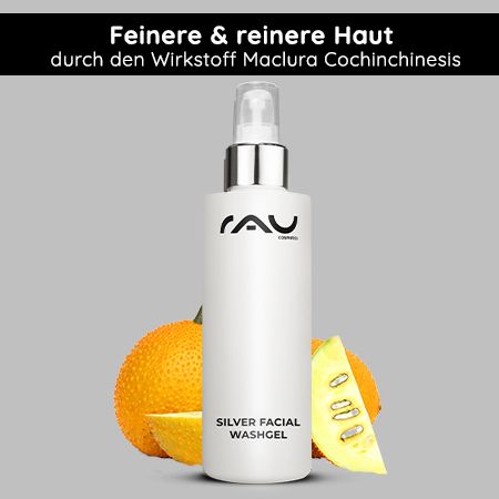 RAU Cosmetics Silber Waschgel mit Mikrosilber für die tägliche Reinigung gegen Unreinheiten & Akne