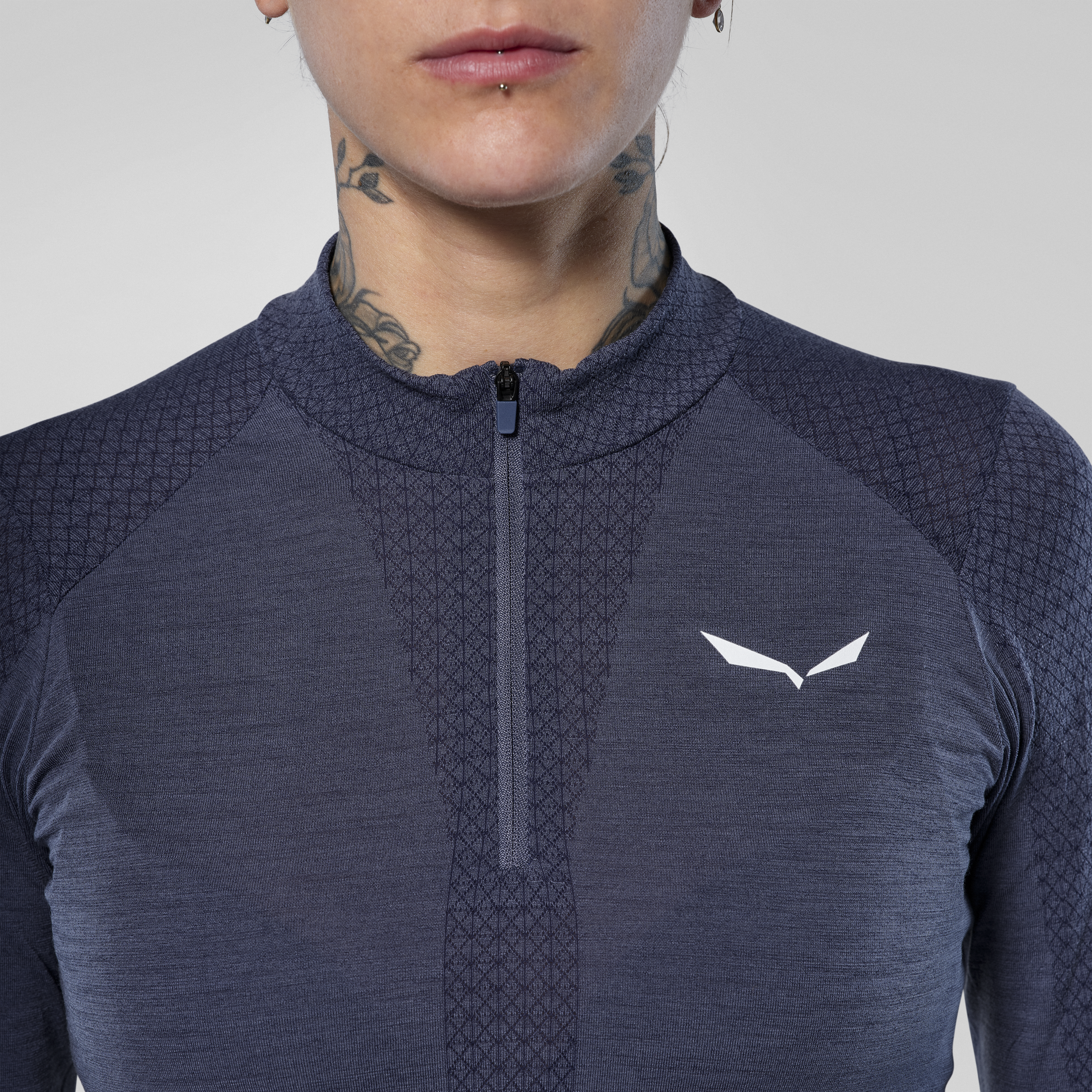 Zebru Responsive Half-Zip T-Shirt Damen