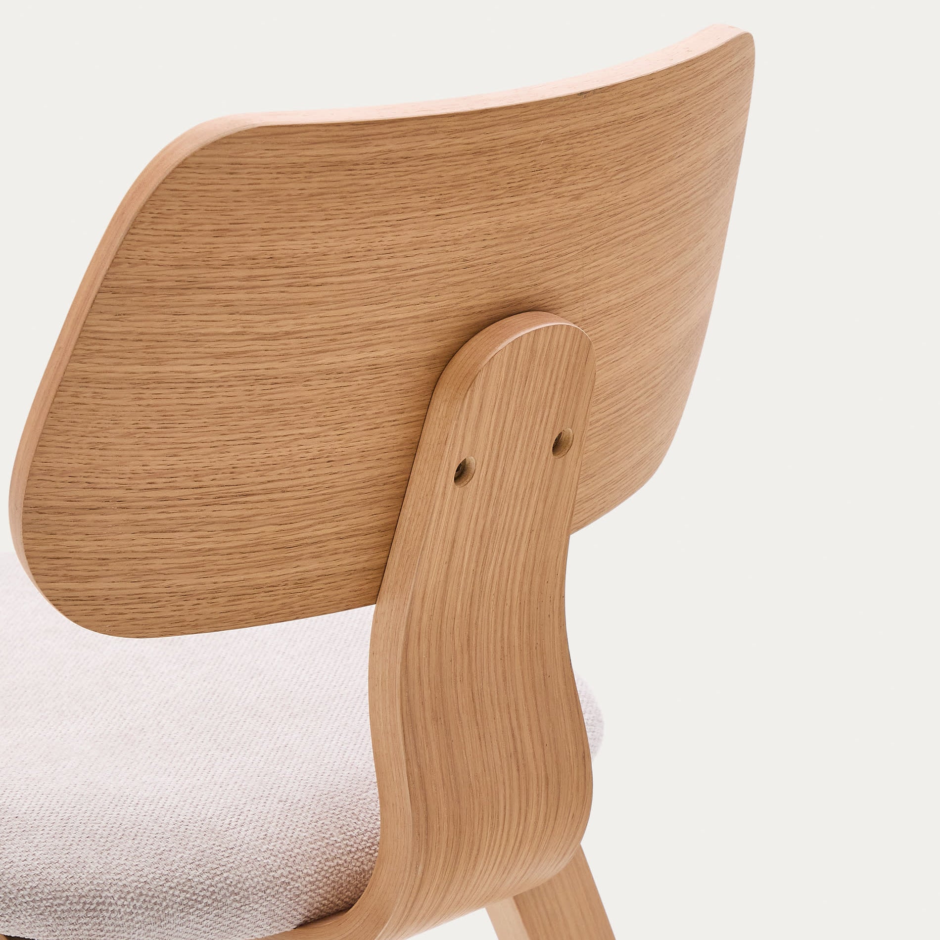 Kave Home Gena Eetkamerstoel - Eiken / Beige
