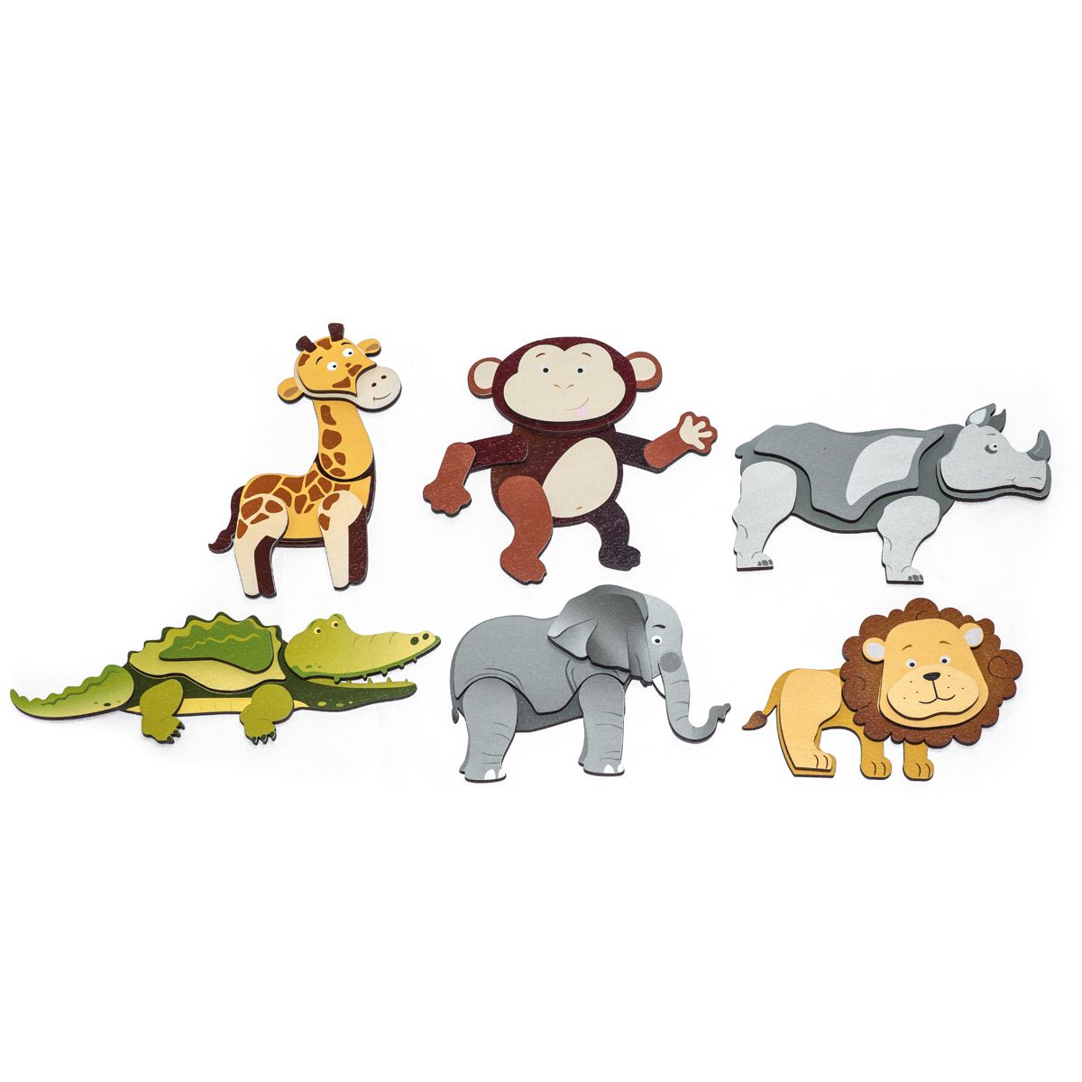 EDUPLAY Magnetpuzzle Wildtiere
