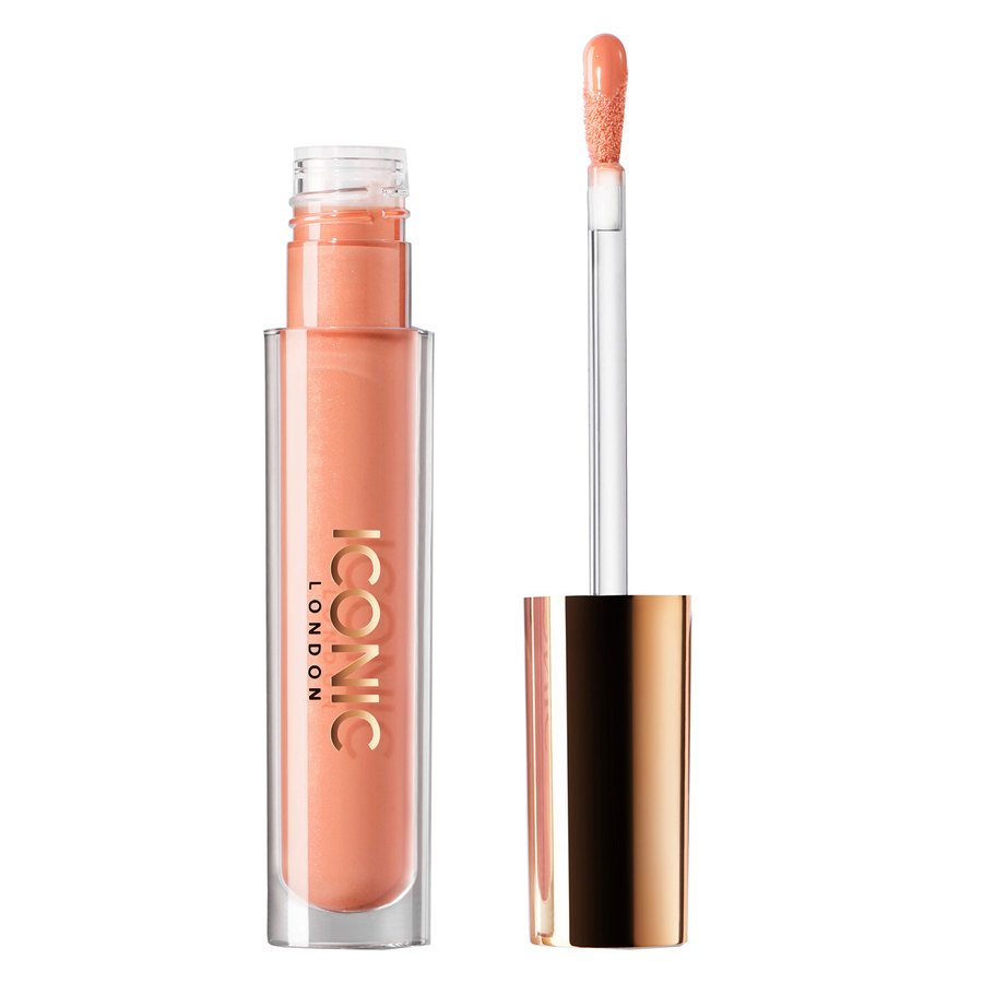 Iconic London Lip Plumping Gloss Tickle Your Fancy Light Creamy Peach 5ml