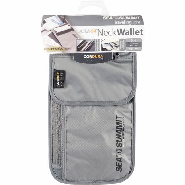 Bagagerie de voyage SEA TO SUMMIT NECK WALLET RFID GREY