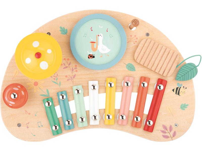 Spielba Holzspielwaren Musik Tisch Liebevoll gestaltetes Musikspielzeug aus Holz