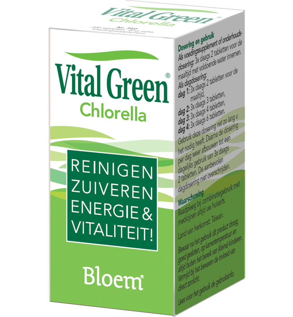 Bloem Chlorella Vitalgreen (200 tabletten)