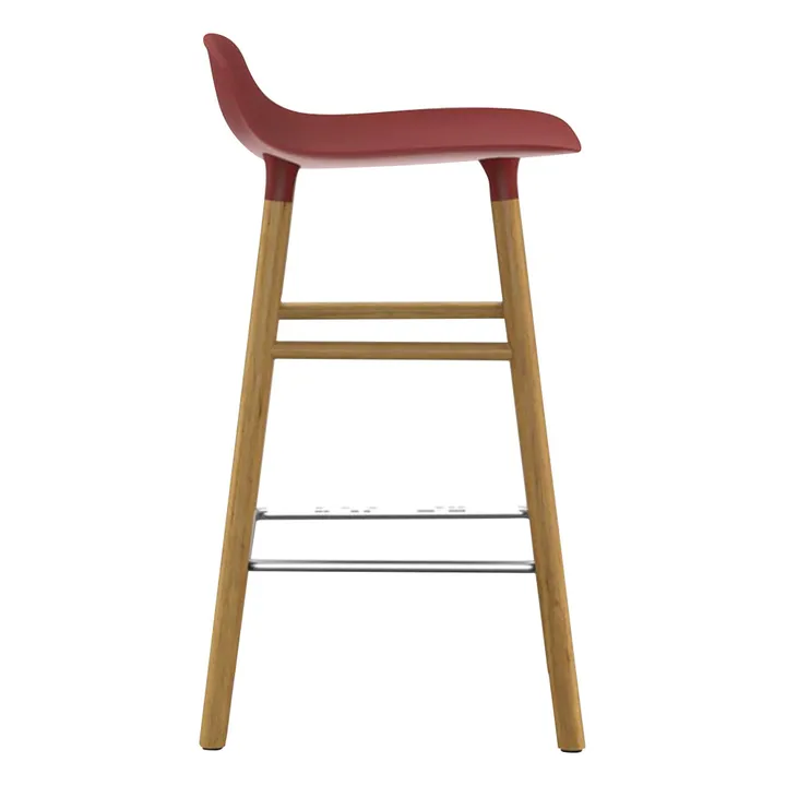 Normann Copenhagen Tabouret Form en chêne | Rouge