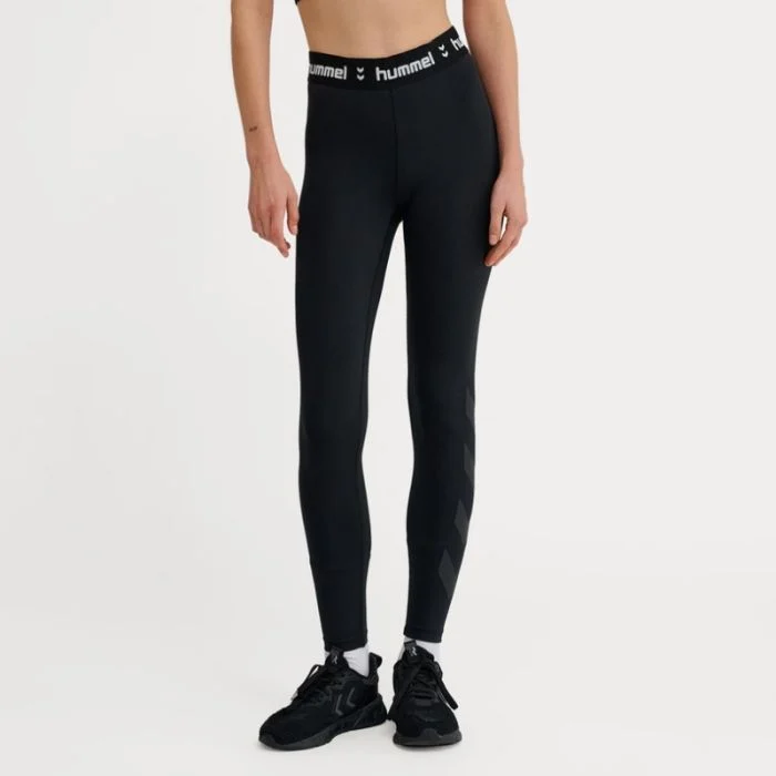 Hummel Dame Lange tights Pulse Mid Waist Tights Sort