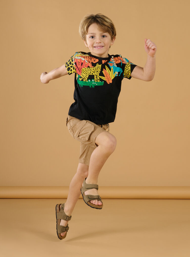 T-shirt à motifs jungle