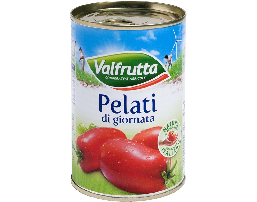 TOMATE PELADO VALFRUTTA 400(240)G