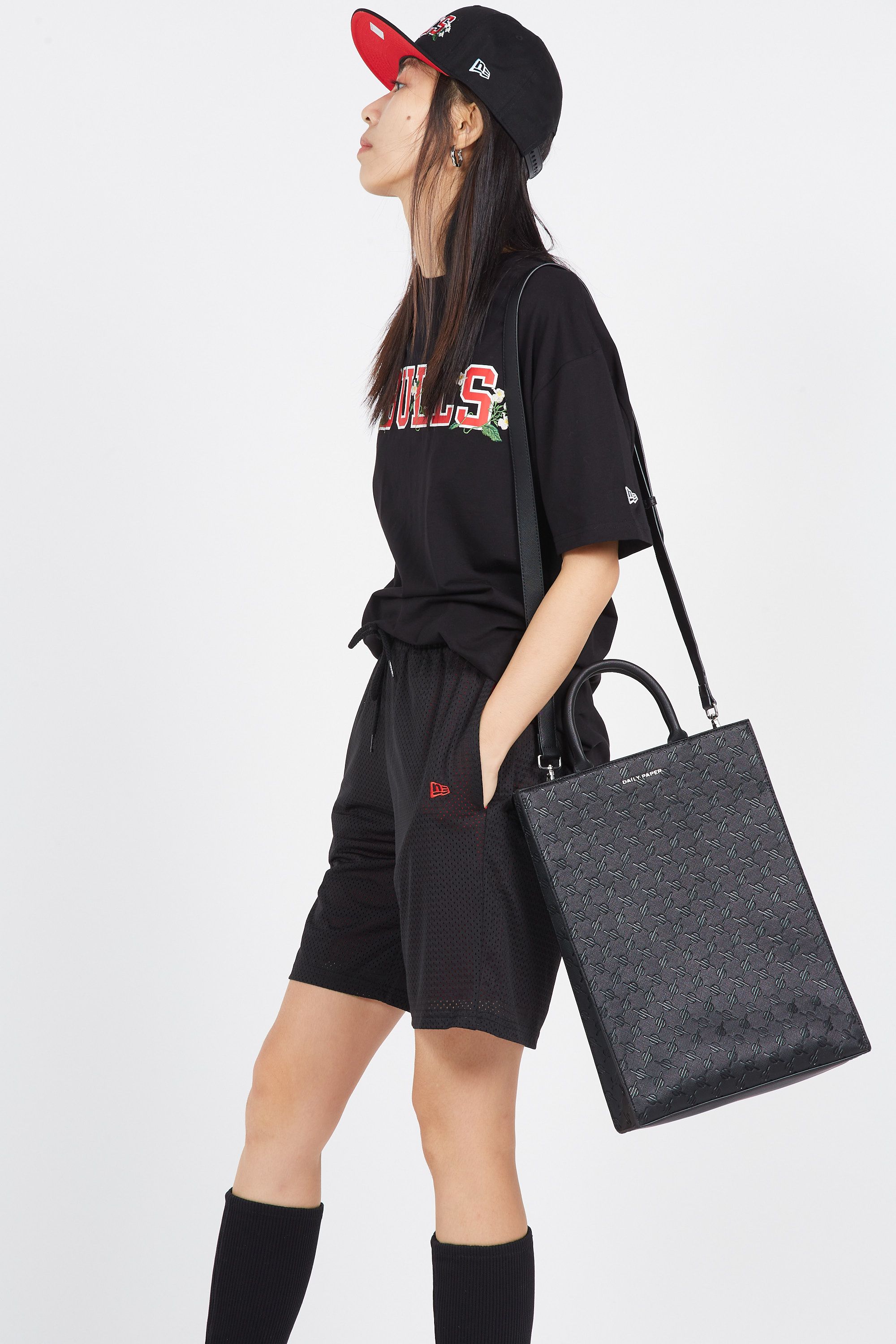 Daily Paper Sac fourre-tout mikeno monogram bag Noir