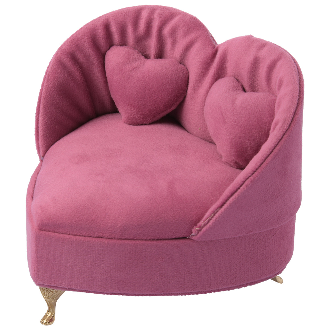 My Home Schmuckkasten Herzsessel pink