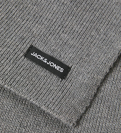 Jack & Jones Schal - Strick - JacDna - Grey Melange