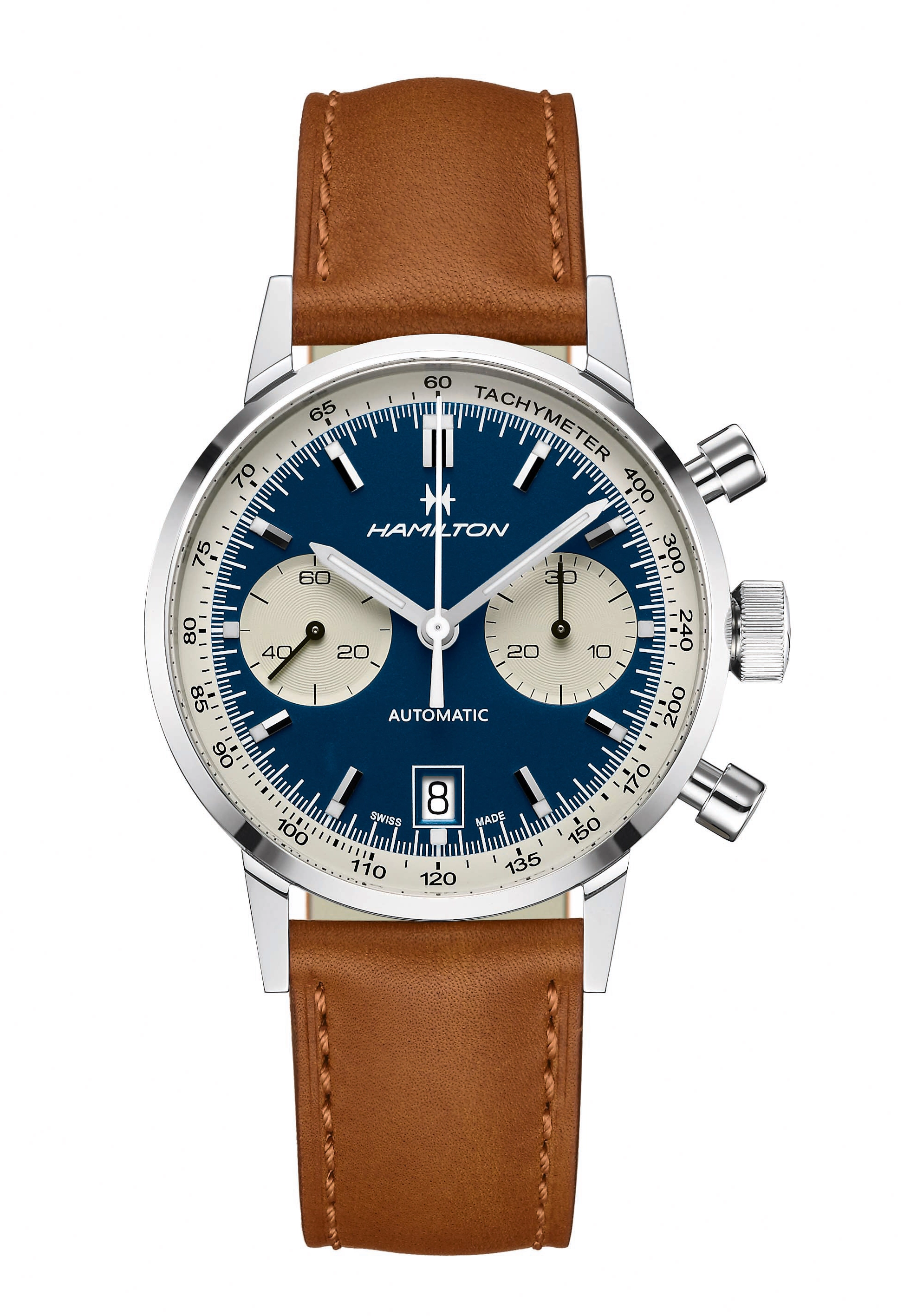 Hamilton Intra-Matic Herrenchronograph Automatik Blau