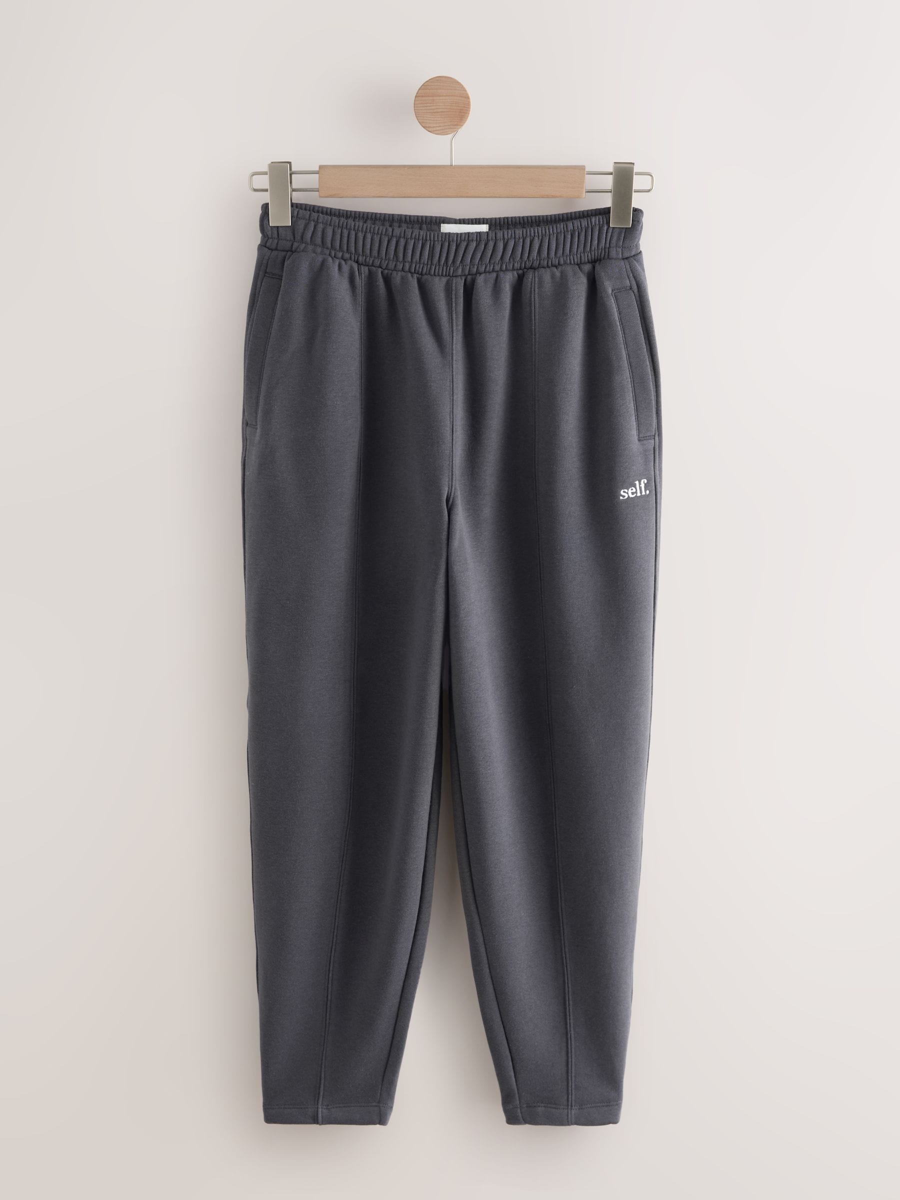 Marineblauw - self. Barrel Leg Joggers